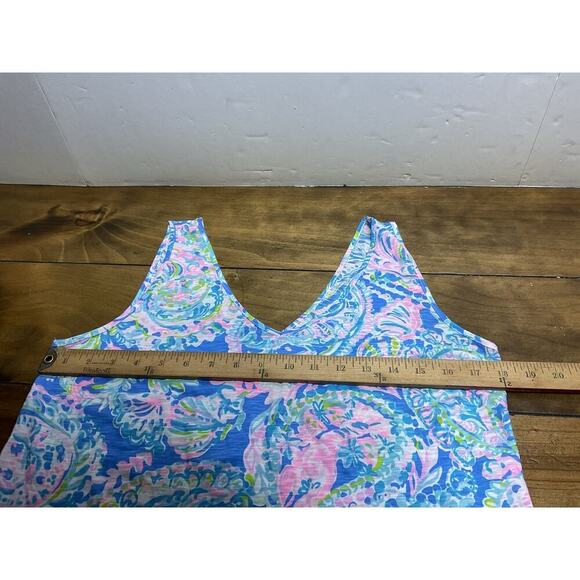 Lilly Pulitzer V-Neck Gigi Tank Top Starfish Casual Medium - Picture 5 of 8